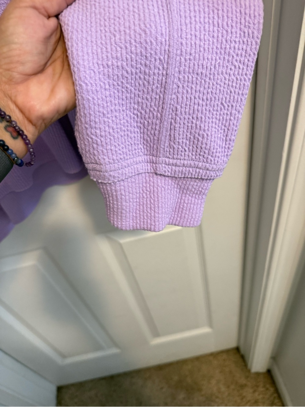 NWT Maurice’s Lilac Waffle Knit Oversized Pullover - Picture 5 of 7